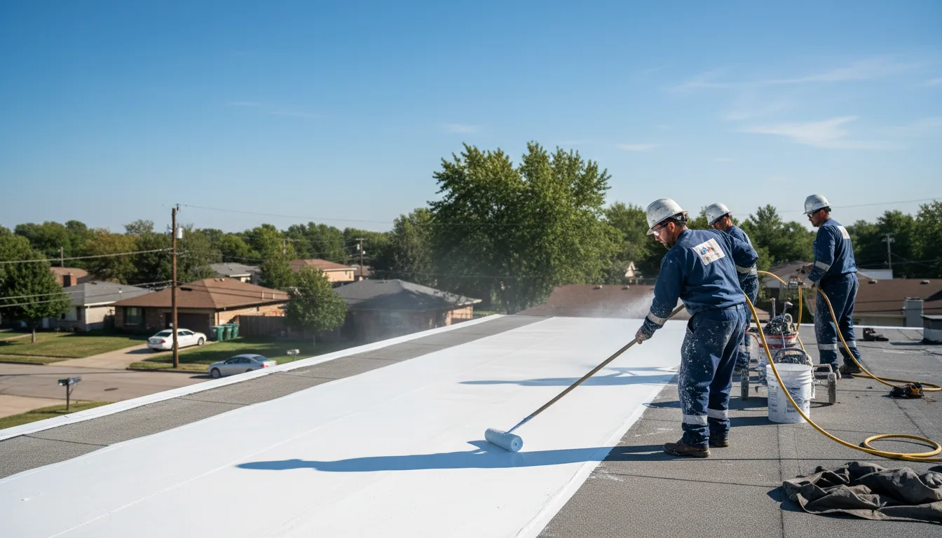 Commercial roof coating in Summerfield, OH near me